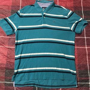 Tommy Hilfiger Men Large Classic Fit Aqua
